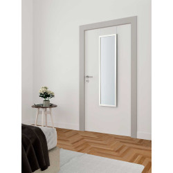 SPECCHIO PORTA BIANCO 30X120CM