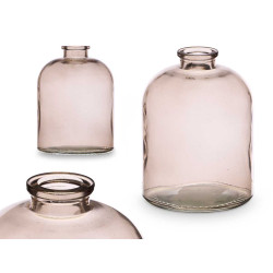 FRASCO CRISTAL REDONDO GRIS