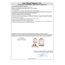 FRASCO CRISTAL REDONDO GRIS