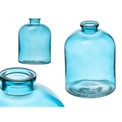 FRASCO CRISTAL REDONDO TURQUESA