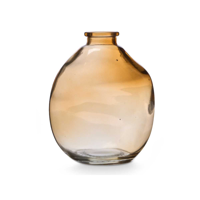FRASCO CRISTAL IRREGULAR AMBAR