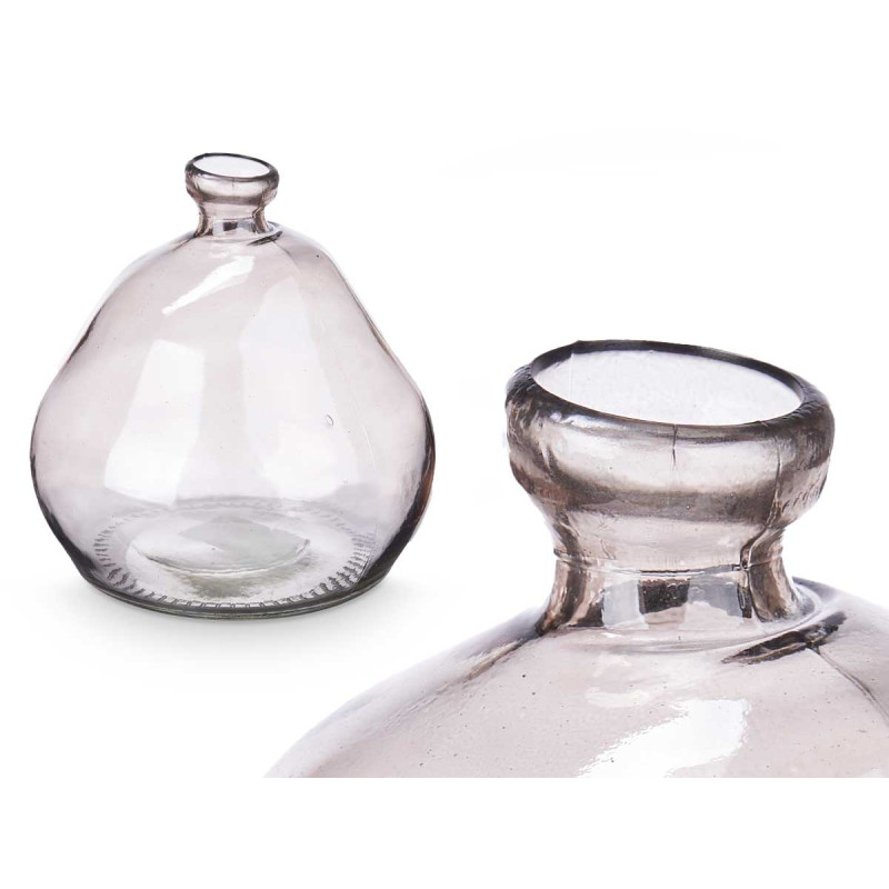 BOUTEILLE BASSE IRRÉGULIÈRE GRISE