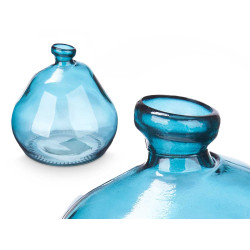 BOTELLA BAJA IRREGULAR TURQUESA