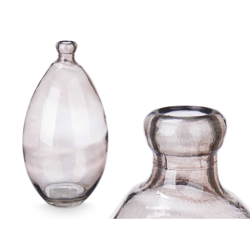 BOTELLA ABOMBADA IRREGULAR GRIS
