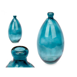 BOTELLA ABOMBADA IRREGULAR TURQUESA