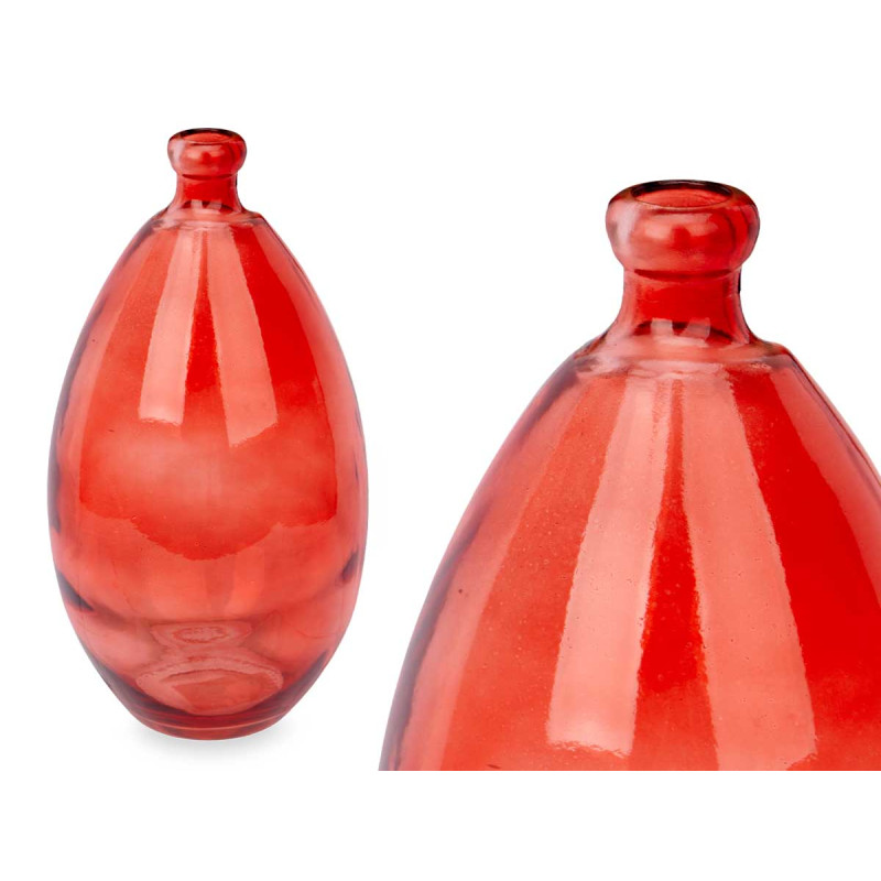 BOTELLA ABOMBADA IRREGULAR TEJA