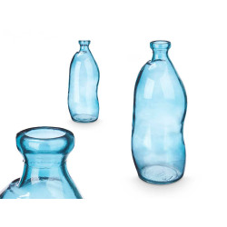 BOTELLA ALTA IRREGULAR TURQUESA