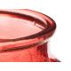 VASO VETRO BOCCA LARGA A RIGHE COLOR MATTONE