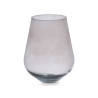 JARRON CRISTAL FORMA VASO 28CM GRIS