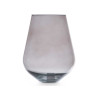 JARRON CRISTAL FORMA VASO 28CM GRIS