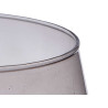 JARRON CRISTAL FORMA VASO 28CM GRIS