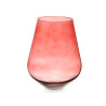 JARRON CRISTAL FORMA VASO 28CM TEJA