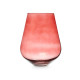 JARRON CRISTAL FORMA VASO 28CM TEJA