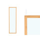 MIROIR DE PORTE BAMBOU 30X120CM
