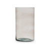 JARRON CRISTAL CILINDRO 17CM DIAM X 30CM GRIS
