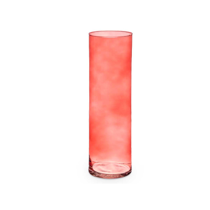 JARRON CRISTAL CILINDRO 12CM DIAM X 40CM TEJA