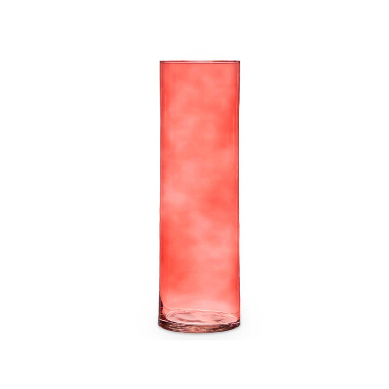 JARRON CRISTAL CILINDRO 12CM DIAM X 40CM TEJA
