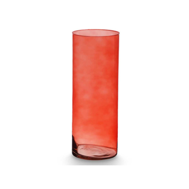 JARRON CRISTAL CILINDRO 15CM DIAM X 40CM TEJA