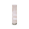 JARRON CRISTAL CILINDRO 15CM DIAM X 60CM GRIS
