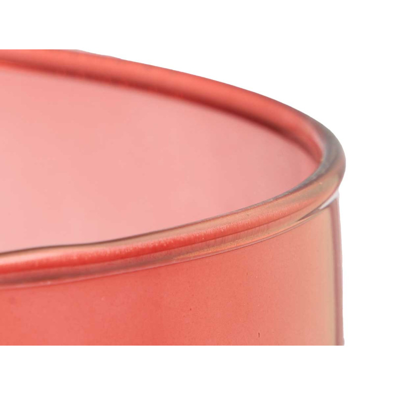 VASO VETRO CILINDRO 15CM DIAM X 60CM COL. MATTONE