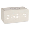 RELOJ C ALARMA CARGADOR MOV TEMPERATURA BLANCO