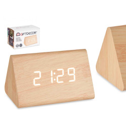 WOOD EFFECT DIGITAL CLOCK 