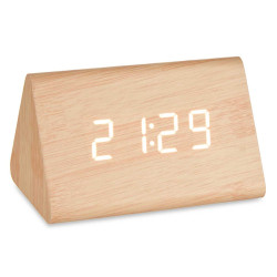 WOOD EFFECT DIGITAL CLOCK 