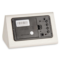 WHITE DIGITAL CLOCK 