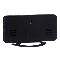 RELOJ ESPEJO NEGRO