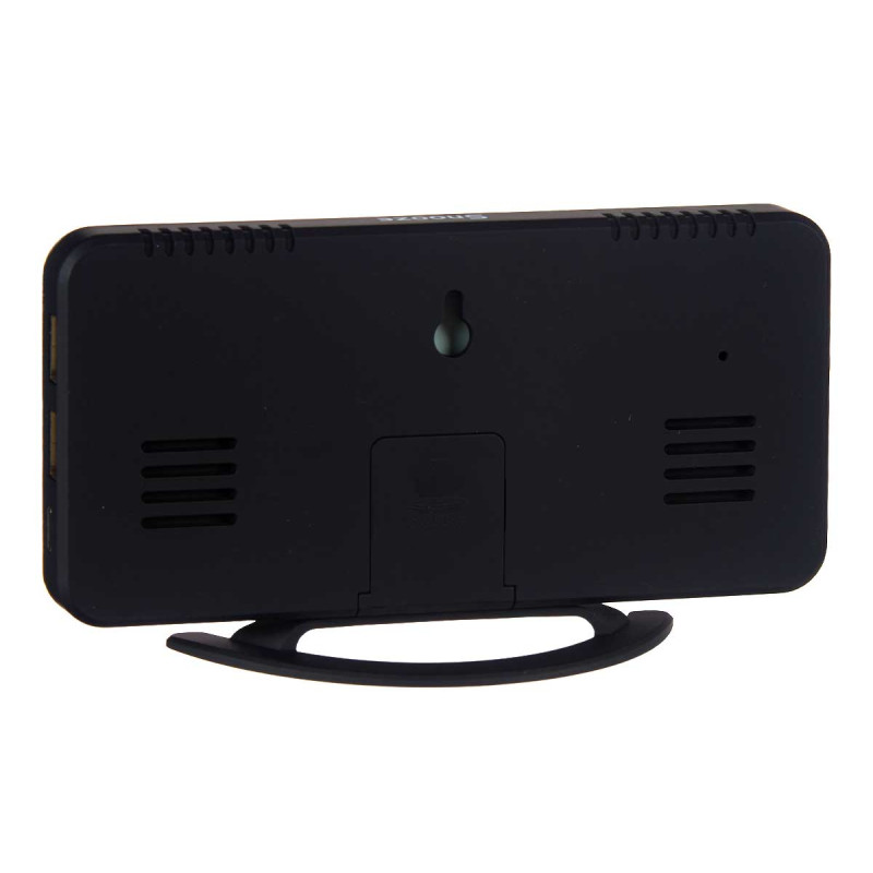 RELOJ ESPEJO NEGRO