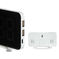 WHITE MIRROR CLOCK