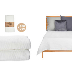 COUETTE LIT EAU BLANC 180X260CM