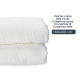 180X260CM WHITE AQUA PATTERN BEDSPREAD 