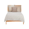 180X260CM BEIGE AQUA PATTERN BEDSPREAD 