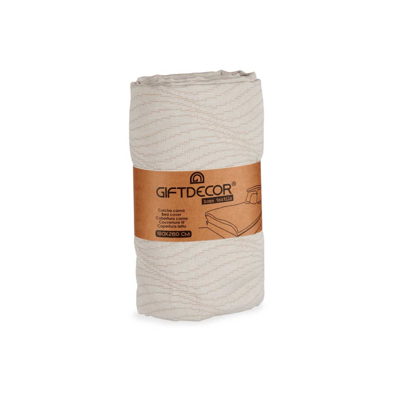 COUETTE LIT EAU BEIGE 180X260CM