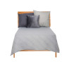 180X260CM GREY AQUA PATTERN BEDSPREAD 