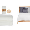 COUETTE LIT LOSANGES BLANC 180X260CM