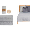 180X260CM GREY RHOMBUS PATTERN BEDSPREAD 