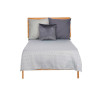 180X260CM GREY RHOMBUS PATTERN BEDSPREAD 