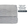 180X260CM GREY RHOMBUS PATTERN BEDSPREAD 