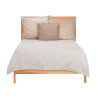 240X260CM BEIGE AQUA PATTERN BEDSPREAD 