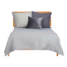 240X260CM GREY GEOMETRIC PATTERN BEDSPREAD 