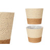 VASO CORDA 18x16CM CASTANHO NATURAL 