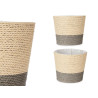 VASO CORDA 18x16CM CINZENTO NATURAL 