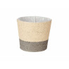 VASO CORDA 18x16CM CINZENTO NATURAL 
