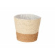 VASO CORDA 15X14CM CASTANHO NATURAL 