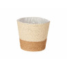 VASO CORDA 15X14CM CASTANHO NATURAL 