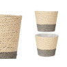 VASO CORDA 15X14CM CINZENTO NATURAL 