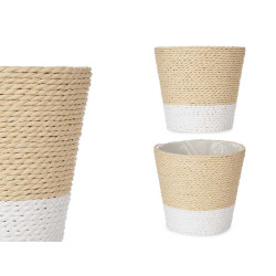 CESTA ALGHE 12,5CM BIANCO NATURALE
