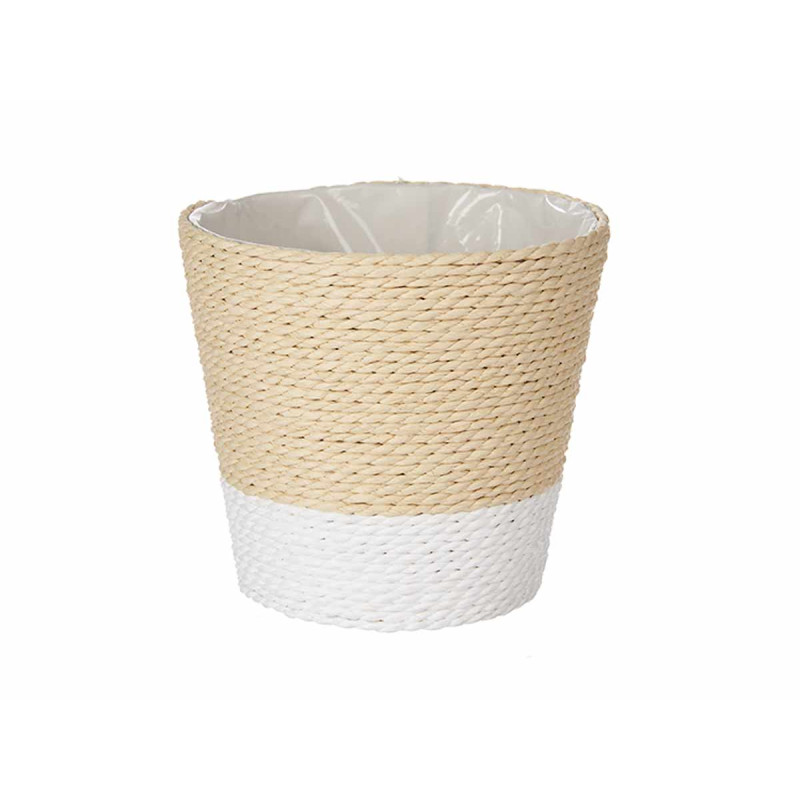 CESTA ALGHE 12,5CM BIANCO NATURALE